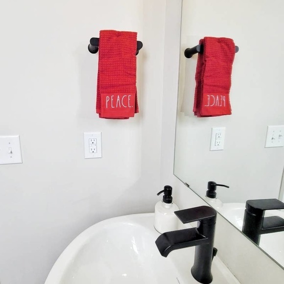 NEW Rae Dunn Hand Towels "Believe" & "Peace" Set Holiday Towel Bundle NWT - Picture 2 of 4